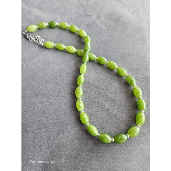 Naszyjnik z kamieni Jadeitu